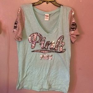 PINK TEAL SHIRT